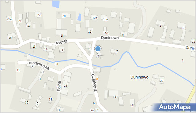 Duninowo, Duninowo, 26c, mapa Duninowo
