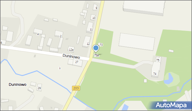 Duninowo, Duninowo, 73a, mapa Duninowo