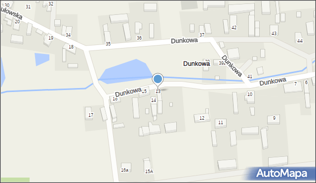 Dunkowa, Dunkowa, 13, mapa Dunkowa
