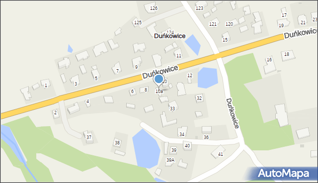 Duńkowice, Duńkowice, 10a, mapa Duńkowice