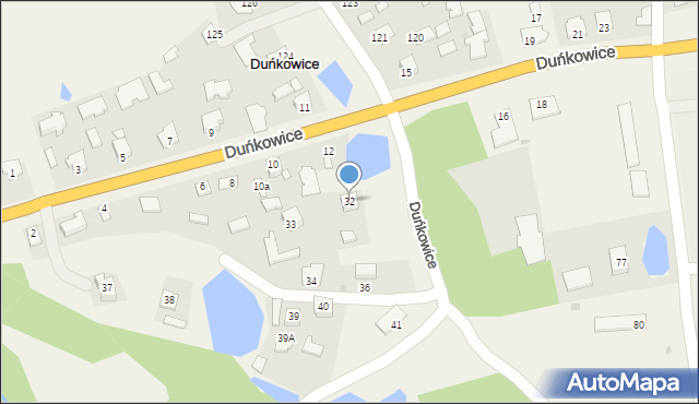 Duńkowice, Duńkowice, 32, mapa Duńkowice