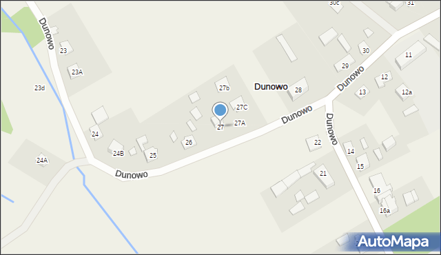 Dunowo, Dunowo, 27, mapa Dunowo