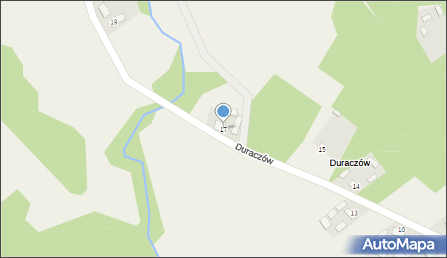 Duraczów, Duraczów, 17, mapa Duraczów