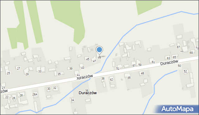 Duraczów, Duraczów, 49, mapa Duraczów