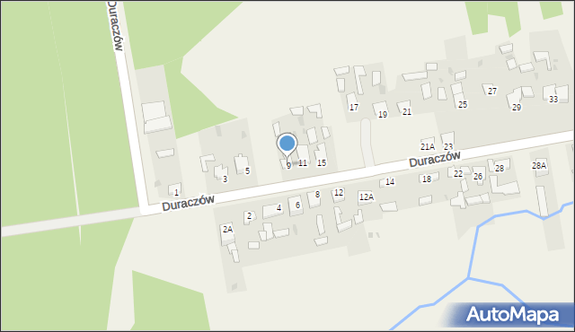 Duraczów, Duraczów, 9, mapa Duraczów