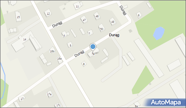 Durąg, Durąg, 7a, mapa Durąg