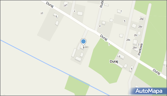 Duraj, Duraj, 8, mapa Duraj