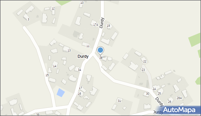 Durdy, Durdy, 18, mapa Durdy