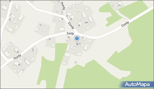 Durdy, Durdy, 28, mapa Durdy