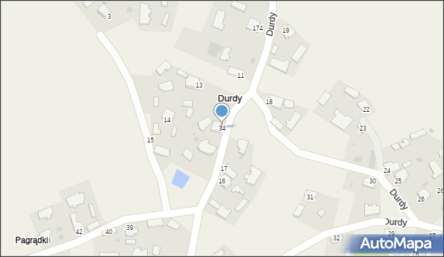 Durdy, Durdy, 34, mapa Durdy