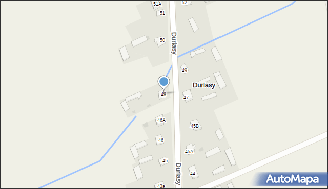 Durlasy, Durlasy, 48, mapa Durlasy