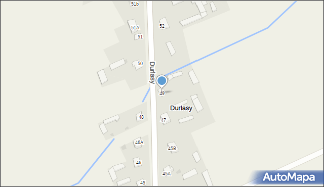 Durlasy, Durlasy, 49, mapa Durlasy
