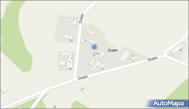 Dusin, Dusin, 22, mapa Dusin