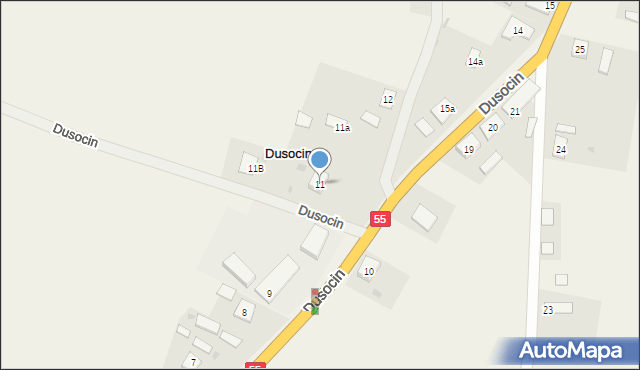 Dusocin, Dusocin, 11, mapa Dusocin