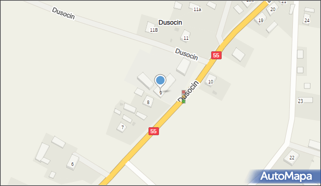 Dusocin, Dusocin, 9, mapa Dusocin