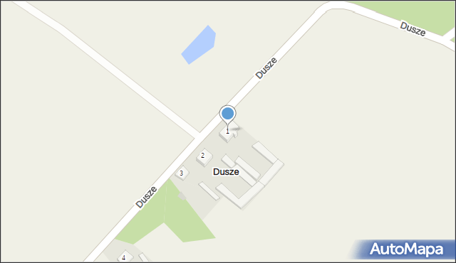 Dusze, Dusze, 1, mapa Dusze