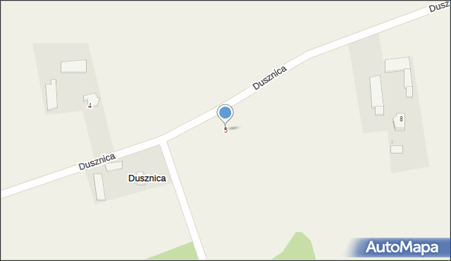 Dusznica, Dusznica, 5, mapa Dusznica