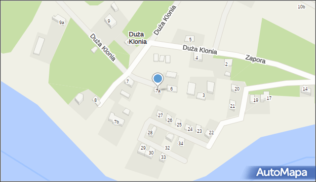 Duża Klonia, Duża Klonia, 7a, mapa Duża Klonia