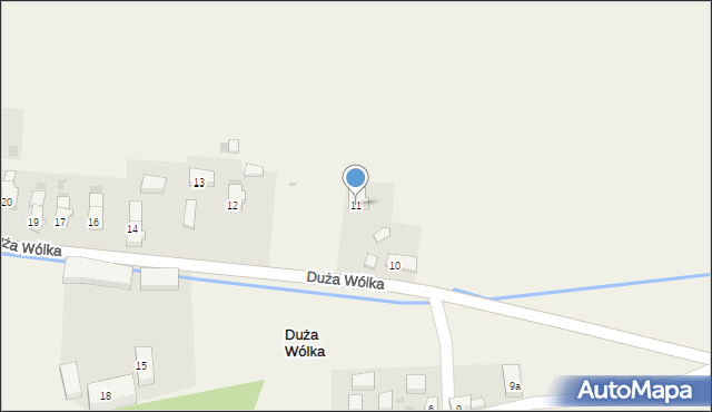 Duża Wólka, Duża Wólka, 11, mapa Duża Wólka