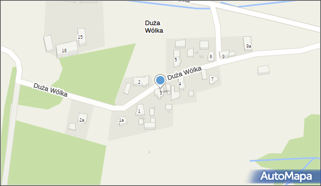 Duża Wólka, Duża Wólka, 3, mapa Duża Wólka