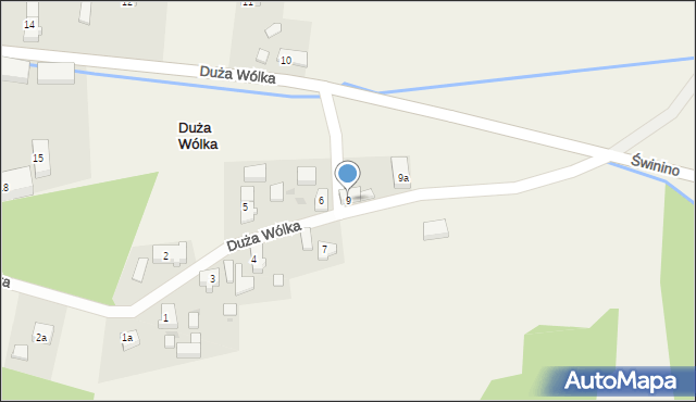 Duża Wólka, Duża Wólka, 9, mapa Duża Wólka