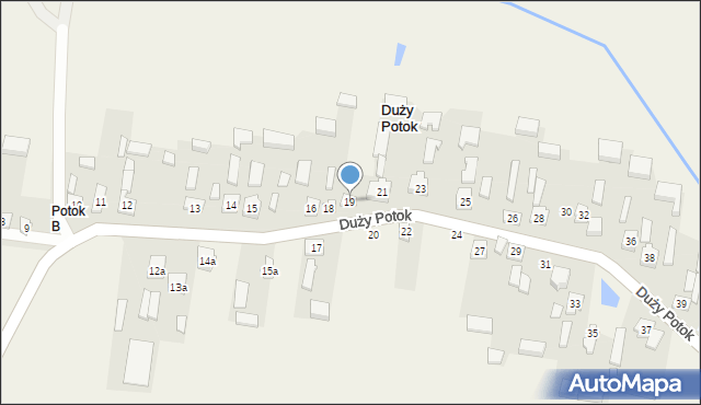 Duży Potok, Duży Potok, 19, mapa Duży Potok