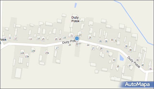 Duży Potok, Duży Potok, 22, mapa Duży Potok