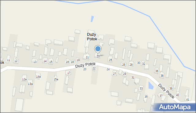 Duży Potok, Duży Potok, 23, mapa Duży Potok