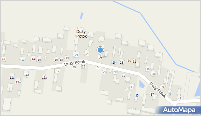 Duży Potok, Duży Potok, 25, mapa Duży Potok