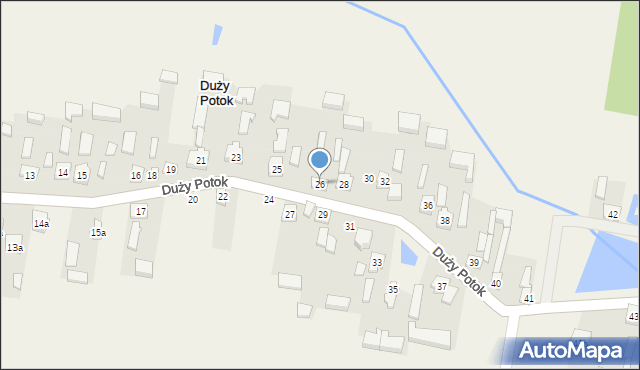 Duży Potok, Duży Potok, 26, mapa Duży Potok