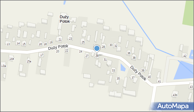 Duży Potok, Duży Potok, 29, mapa Duży Potok