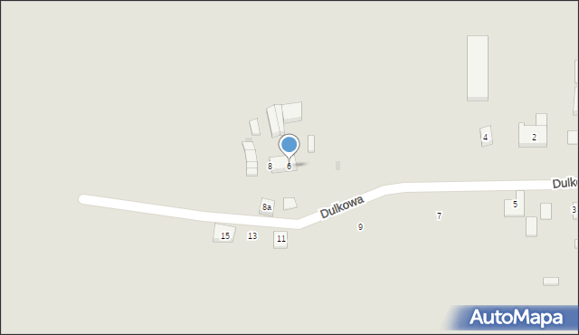Gdańsk, Dulkowa, 6, mapa Gdańska
