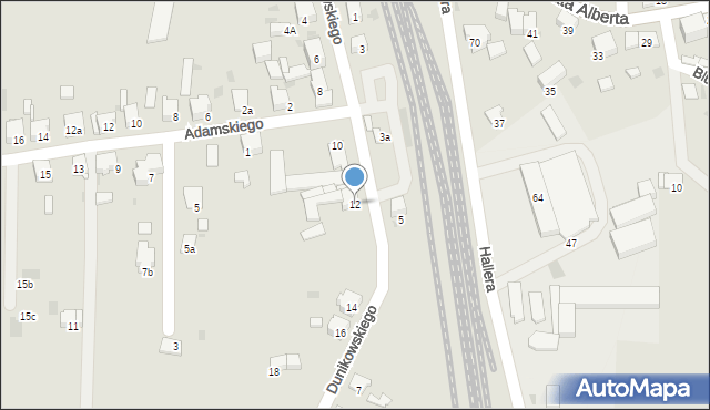 Imielin, Dunikowskiego Ksawerego, 12, mapa Imielin