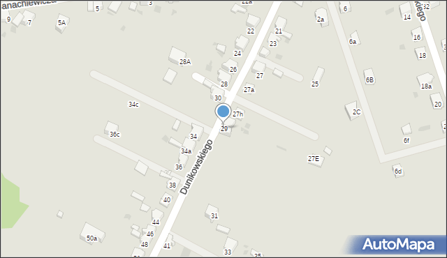 Imielin, Dunikowskiego Ksawerego, 29, mapa Imielin