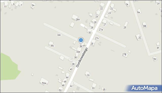 Imielin, Dunikowskiego Ksawerego, 34, mapa Imielin