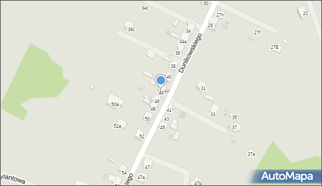 Imielin, Dunikowskiego Ksawerego, 44, mapa Imielin