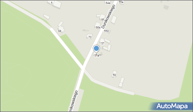 Imielin, Dunikowskiego Ksawerego, 57a, mapa Imielin