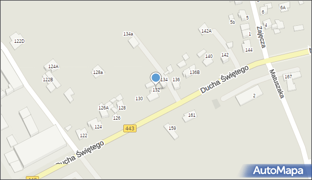 Jarocin, Ducha Świętego, 132, mapa Jarocin