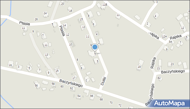Kędzierzyn-Koźle, Dutki Stanisława, ks., 7, mapa Kędzierzyna-Koźle