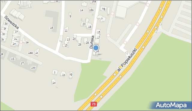 Kielce, Duńska, 23, mapa Kielc