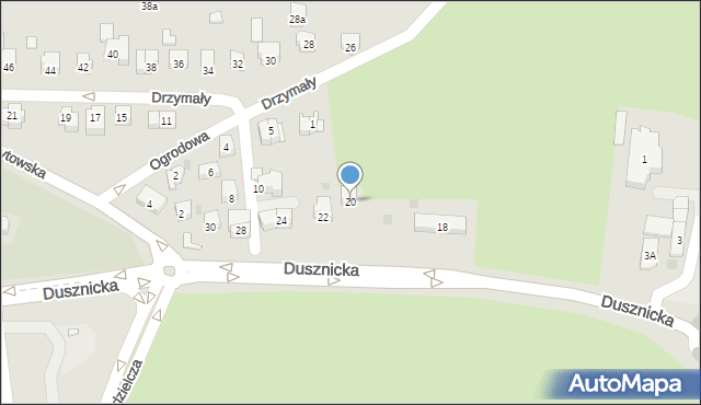 Kłodzko, Dusznicka, 20, mapa Kłodzka