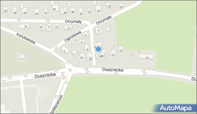 Kłodzko, Dusznicka, 26, mapa Kłodzka