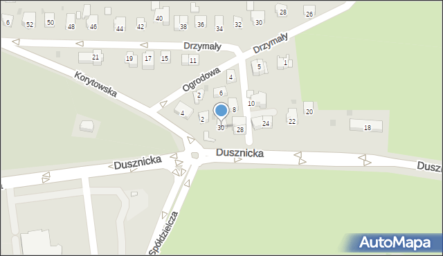 Kłodzko, Dusznicka, 30, mapa Kłodzka