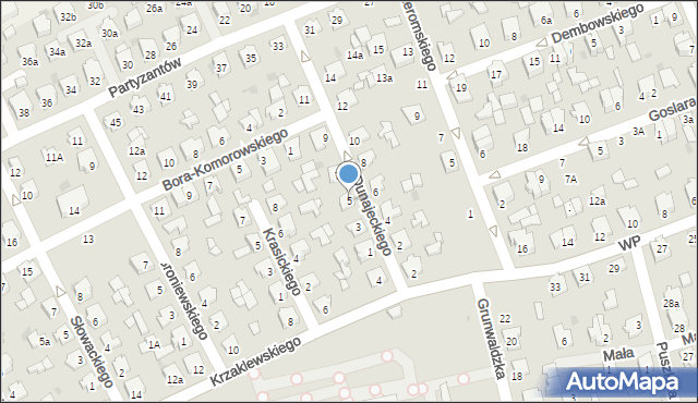 Kolbuszowa, Dunajeckiego Antoniego, ks., 5, mapa Kolbuszowa