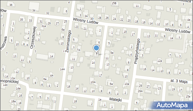 Kostrzyn, Dunikowskiego Ksawerego, 12, mapa Kostrzyn