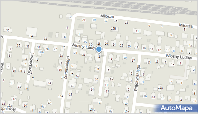 Kostrzyn, Dunikowskiego Ksawerego, 2, mapa Kostrzyn