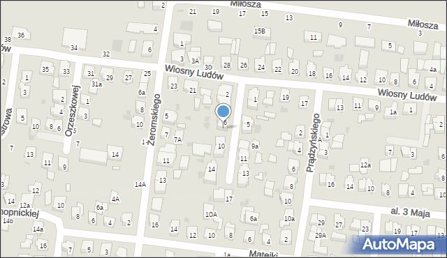 Kostrzyn, Dunikowskiego Ksawerego, 8, mapa Kostrzyn