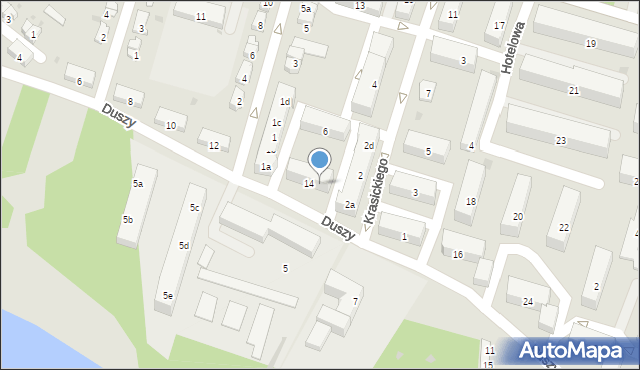 Krapkowice, Duszy Franciszka, ks., 14b, mapa Krapkowice