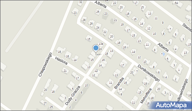 Leszno, Dudy-Gracza Jerzego, 17, mapa Leszno