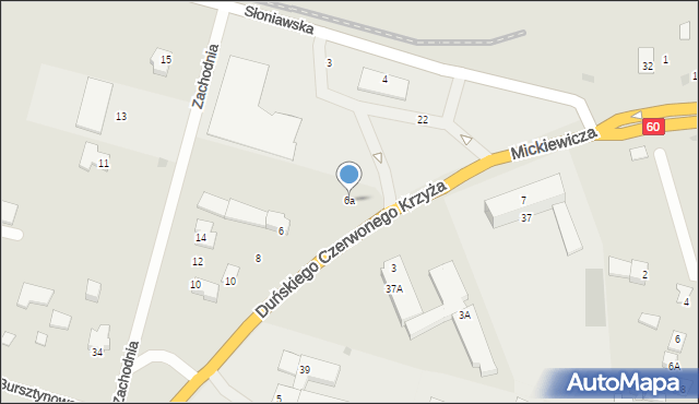 Maków Mazowiecki, Duńskiego Czerwonego Krzyża, 6a, mapa Maków Mazowiecki